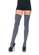 Sada -- Women's Thigh High Stockings -- Grey