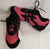 Salsera -- Full Suede Sole Dancesneaker -- Fuschia/Black