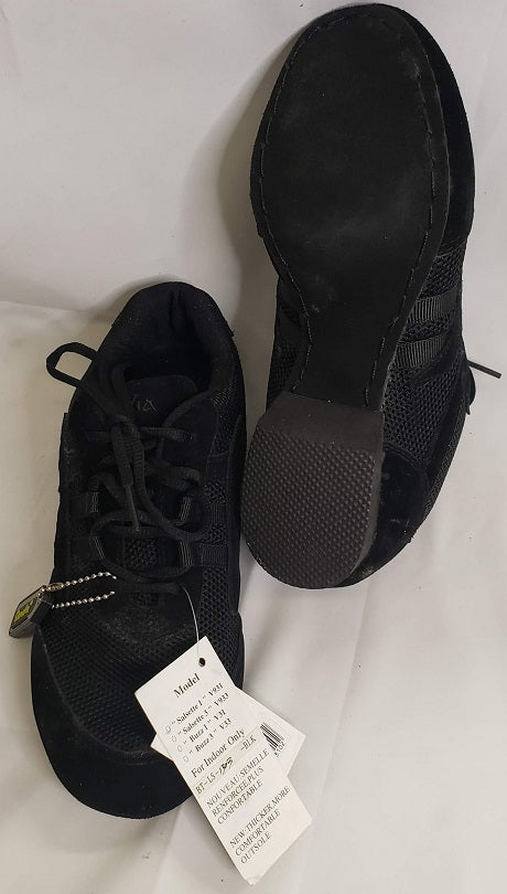 Salsero Full Suede Sole Dancesneaker Black