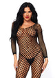 Seda -- Women's Long Sleeve Bodystocking -- Black