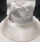 Seymour -- Unisex Fedora -- White Satin