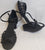 2" Shauna -- Block Heel Latin Sandal -- Black