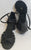 2" Shauna -- Block Heel Latin Sandal -- Black