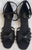 2.5" Sienna-- Women's Ankle Strap Latin Sandal -- Black