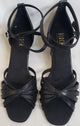 2.5" Sienna-- Women's Ankle Strap Latin Sandal -- Black