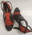 3" Taija -- Women's Latin Sandal -- Black Satin/Red Glitter
