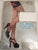 Tam -- Women's Big Hole Fishnet Pantyhose -- Red