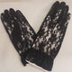Tansy -- Women's Wrist Length Lace Gloves -- Black