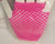 Theodora -- Women's Wrist Length Fishnet Gloves -- Fuschia