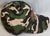 USA Flag III -- Cotton USA Baseball Cap -- Green Camo