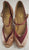 3" Valaree -- Women's Latin Sandal -- Flesh Satin/Burgundy Satin
