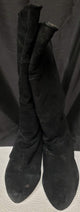 Vivienne -- Women's Flat Heel Dress Boots -- Black Suede