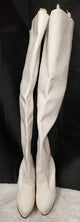 6" Willa -- Women's Thigh High Platform Boot -- White Patent