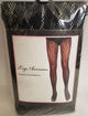 Yareli -- Women's Leopard Net Pantyhose -- Black