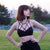 Yoko -- Women's Cross Back Sports Bra -- Black