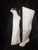 6" Zuri -- Women's Thigh High Platform Dress Boot -- White Patent/Clear