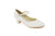 1.5" Amaya -- Instep Strap Character Shoe -- White - Teddy Shoes