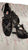 2" Amelia -- Flare Heel Latin Sandal -- Black - Teddy Shoes