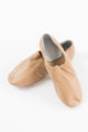 Bebe -- Women's Split Sole Jazz Slip-On with Suede Sole -- Tan