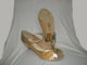 1.75" Florence -- Open Toe Ballroom Shoe -- Gold/Ivory