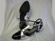 1.5" Raven -- Closed Toe Ballroom Shoe -- Black Patent/Silver