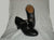 2.25" Malaga -- Flamenco Shoe -- Black - Teddy Shoes