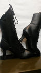 2.5" Daphne -- Women's Flare Heel Ballroom Lace-Up Boot