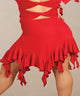 Women's Ballroom -- Handkerchief Skirt -- Red