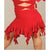 Women's Ballroom -- Handkerchief Skirt -- Red
