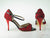 3.5" Lilly -- Ultra Slim Heel Tango Shoe -- Red Leopard Micro Suede