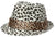 Fedora -- Stingee Paper -- White Leopard