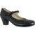 2.25" Folklorico -- Women's Flamenco Shoe --  Black - Teddy Shoes