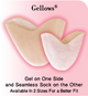 " Gellows " Gel Toe Pads -- White