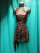 Gemita – Women's Latin Rhythm Dress – 1Pc -- Black/Copper Glitter