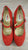 2.25" GinaMarie -- Flamenco Shoe -- Red Suede - Teddy Shoes