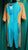 Gwendolyn – Women's Latin Rhythm Dress – 1Pc -- Nude/Turquoise