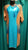 Gwendolyn – Women's Latin Rhythm Dress – 1Pc -- Nude/Turquoise