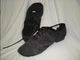 Glitter -- Canvas Split Sole Jazz Shoe, Suede Sole -- Black