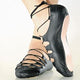 Pump -- Irish Full Sole Ghillies -- Black