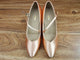 2.5" Monica -- Women's Flare Heel Standard Ballroom Shoe -- Tan Satin