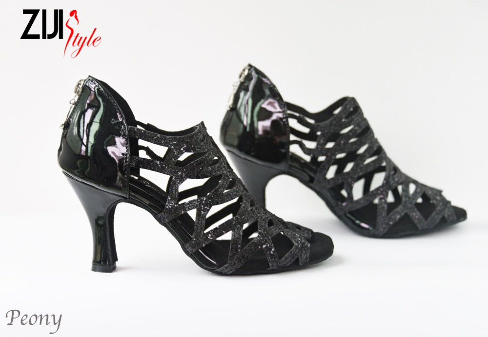 jazz dancing shoes for women latin dance shoes woman salsa ballroom shoes  closed toe heels zapatos