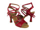 2.5" Christina -- Wide Heel Latin Sandal -- Red