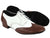 Roberto – Men's Standard Ballroom Oxford -- -- Dark Tan/White