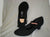 1.5" Lydia -- Canvas Ballroom Shoe -- Black - Teddy Shoes