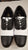 Roy -- Men's Cap Toe Ballroom Oxford -- Black/White