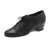1.25" Carlotta -- Practice Ballroom Tie Shoe -- Black - Teddy Shoes