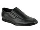 Sancho -- Unisex Side Tie Salsa Oxford -- Black