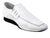 Sancho -- Men's Side Tie Salsa Oxford -- White