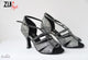 3.25" Scilla -- Women's Latin Sandal -- Grey Irridiscent