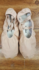 Rylan -- Stretch Leather Split Sole Ballet -- Pink